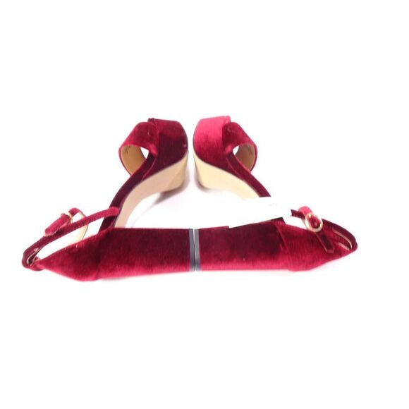 Banana Republic Women's Velvet Platform Dress Heel Pumps Sz 6 NWT 175 IRRG - Picture 13 of 16